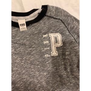 PINK Victoria's Secret Tops - Victoria’s Secret PIINK gray crew neck sweatshirt PINK Victoria's Secret Tops - Victoria’s Secret PIINK gray crew neck sweatshirt